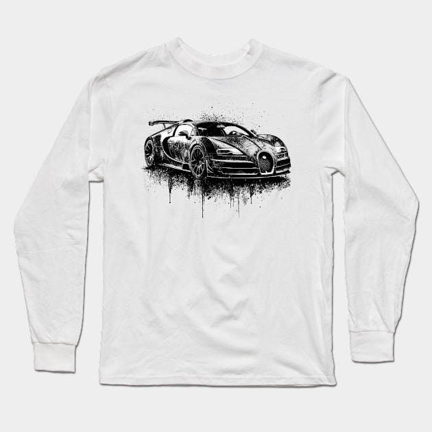 Bugatti Veyron Long Sleeve T-Shirt by Vehicles-Art